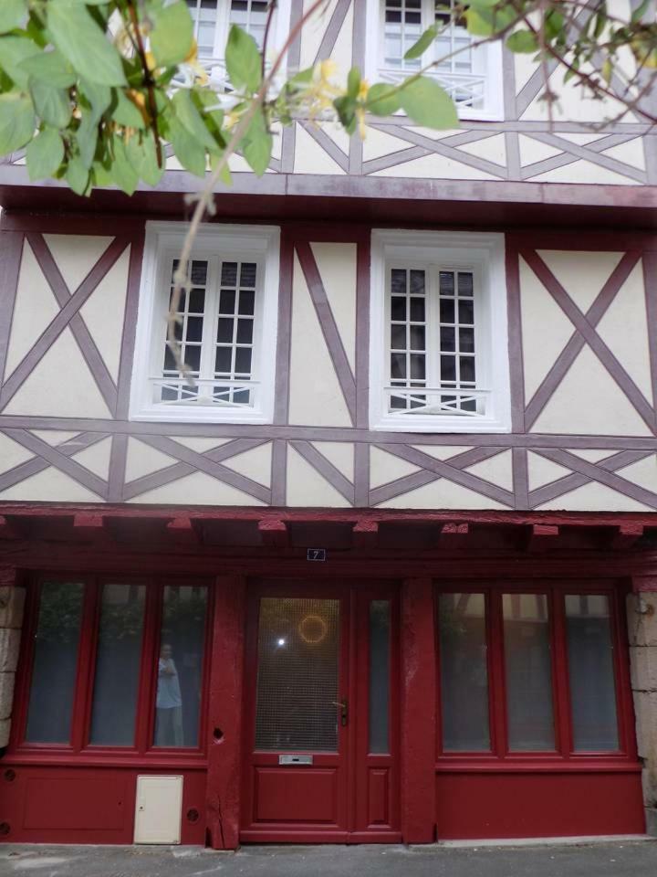 Charmant Studio A Colombages Morlaix Bagian luar foto