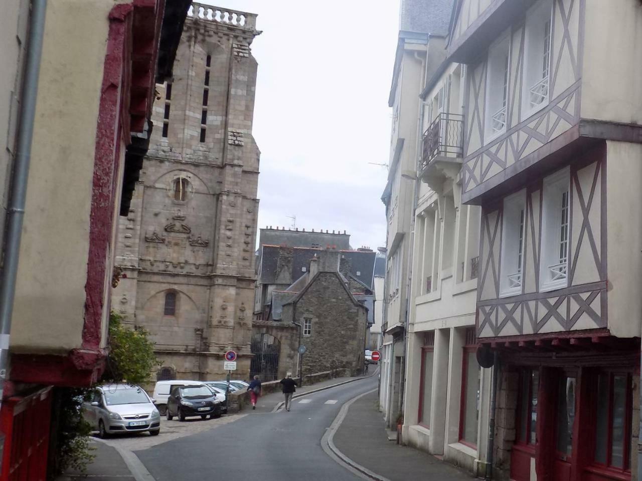 Charmant Studio A Colombages Morlaix Bagian luar foto