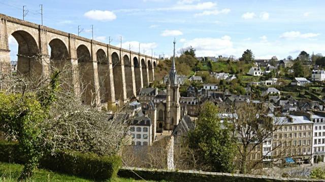 Charmant Studio A Colombages Morlaix Bagian luar foto