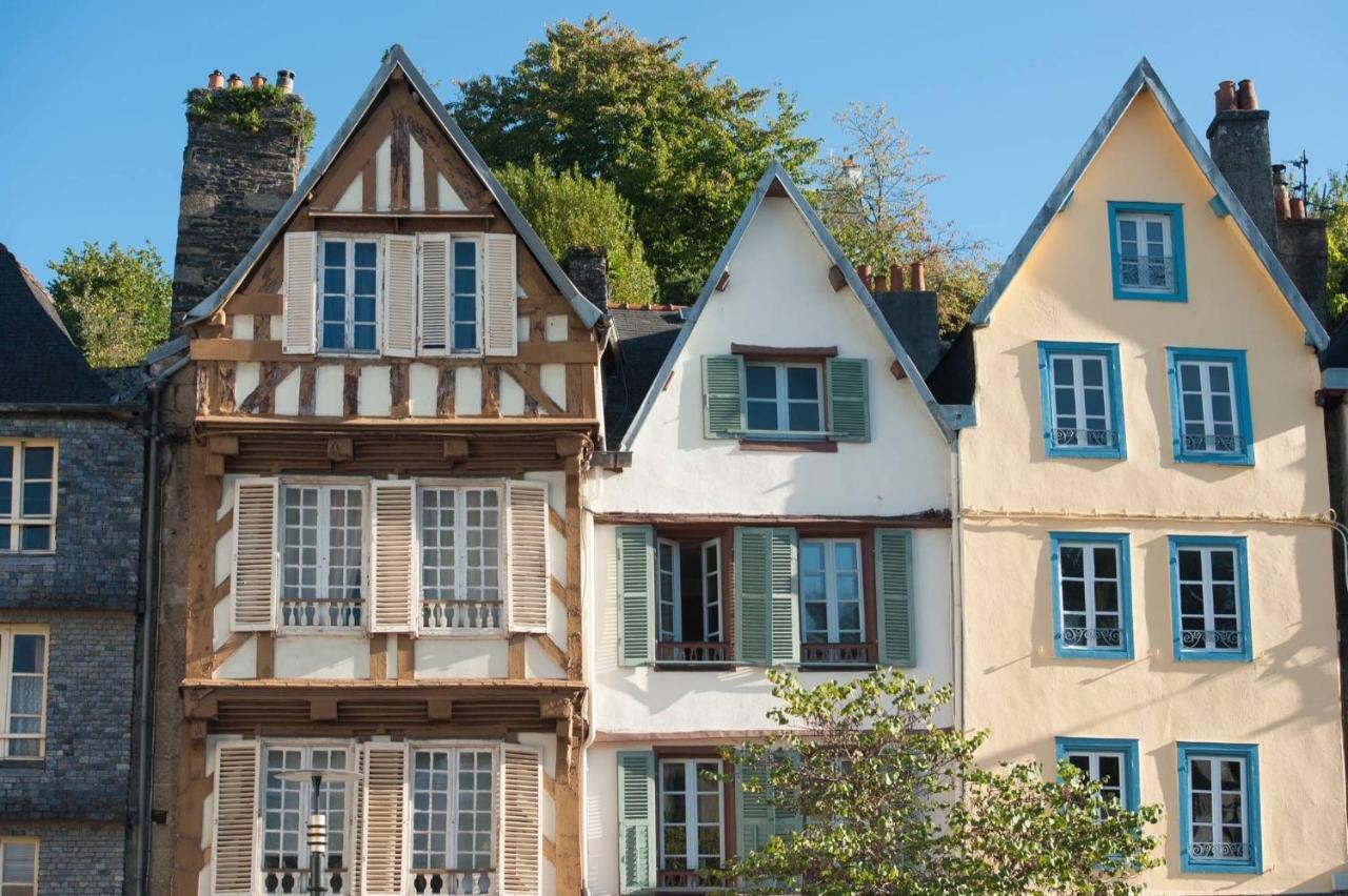 Charmant Studio A Colombages Morlaix Bagian luar foto